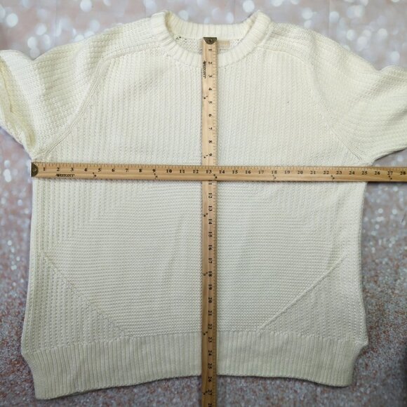 Michael Kors Ivory Knit Crew Neck Sweater, Men's XL - Picture 6 of 10